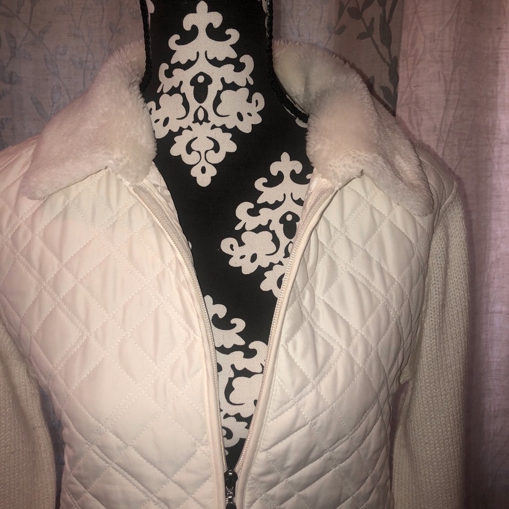 Ladies quilted/knit jacket